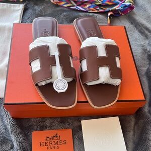 Hermes Brown Sandals